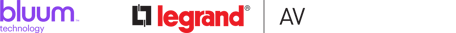Cobrand logo of Bluumtech and Legrand
