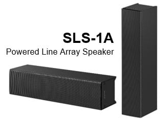 A Sony SLS-1A Powered Line Array Speaker.